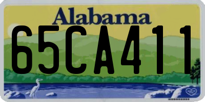 AL license plate 65CA411