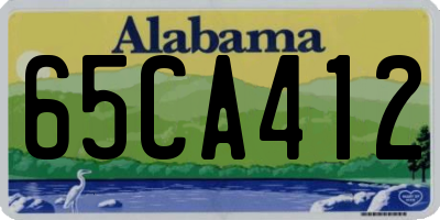 AL license plate 65CA412