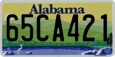 AL license plate 65CA421