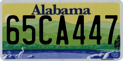 AL license plate 65CA447