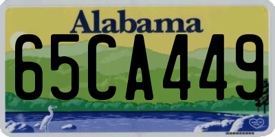 AL license plate 65CA449