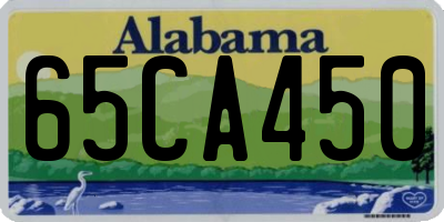 AL license plate 65CA450