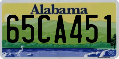 AL license plate 65CA451