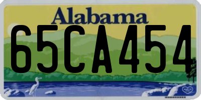 AL license plate 65CA454