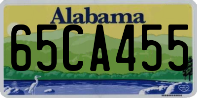 AL license plate 65CA455