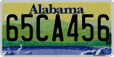 AL license plate 65CA456