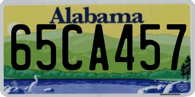 AL license plate 65CA457