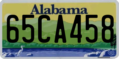 AL license plate 65CA458
