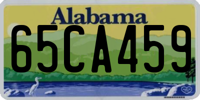 AL license plate 65CA459