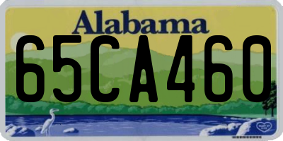 AL license plate 65CA460