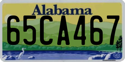 AL license plate 65CA467