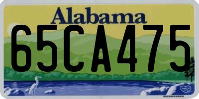 AL license plate 65CA475