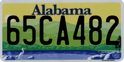 AL license plate 65CA482
