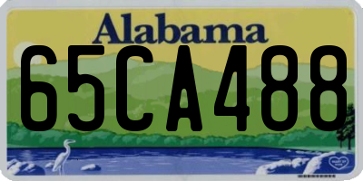 AL license plate 65CA488