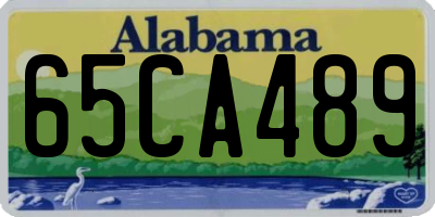 AL license plate 65CA489