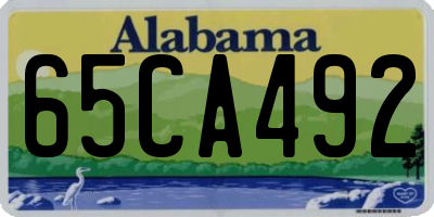 AL license plate 65CA492