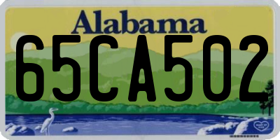AL license plate 65CA502