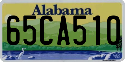 AL license plate 65CA510