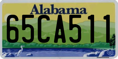 AL license plate 65CA511