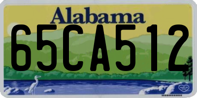 AL license plate 65CA512