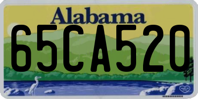 AL license plate 65CA520