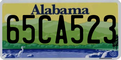AL license plate 65CA523