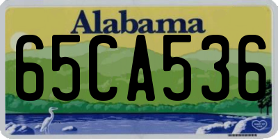 AL license plate 65CA536