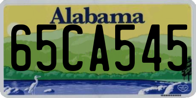 AL license plate 65CA545