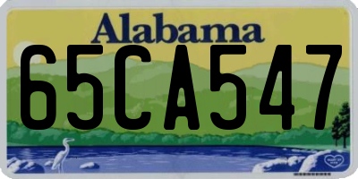 AL license plate 65CA547