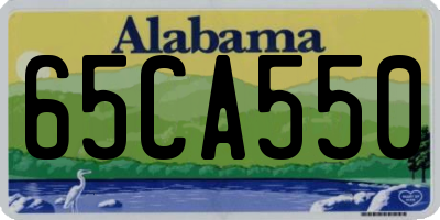 AL license plate 65CA550