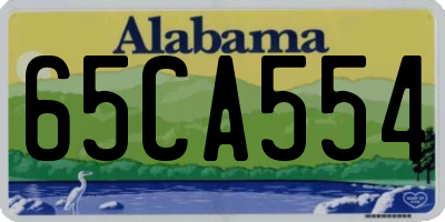 AL license plate 65CA554