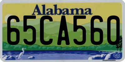 AL license plate 65CA560