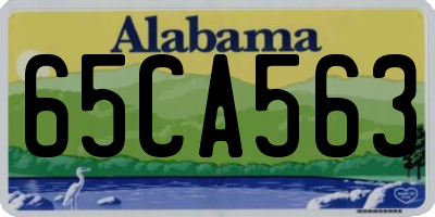 AL license plate 65CA563