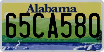 AL license plate 65CA580