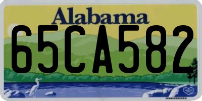 AL license plate 65CA582