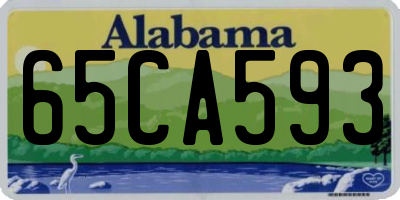 AL license plate 65CA593