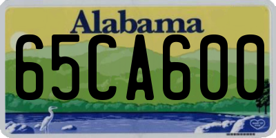 AL license plate 65CA600