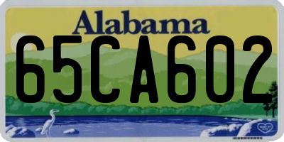 AL license plate 65CA602