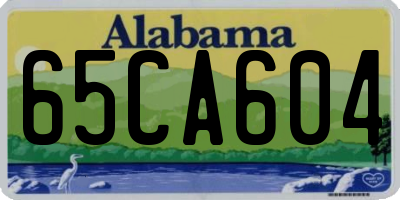 AL license plate 65CA604