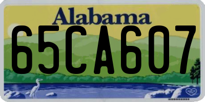 AL license plate 65CA607