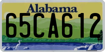 AL license plate 65CA612