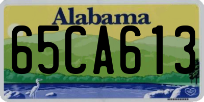 AL license plate 65CA613