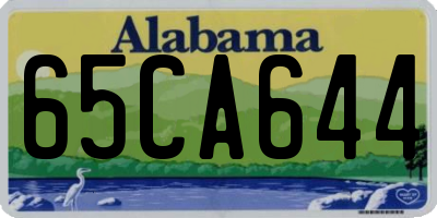 AL license plate 65CA644