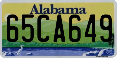 AL license plate 65CA649