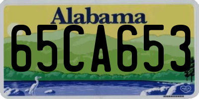 AL license plate 65CA653