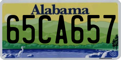 AL license plate 65CA657