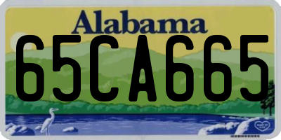 AL license plate 65CA665