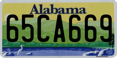 AL license plate 65CA669