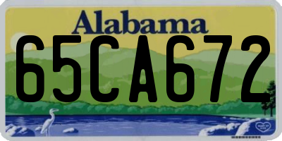 AL license plate 65CA672