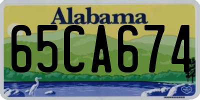 AL license plate 65CA674